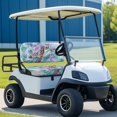 thumbnail image 3 of HUIACONG Turtle Watercolor Golf Cart Seat Covers 2 Piece Lightweight for 2 Person Seats EZGO, Washable Non-Slip Golf Cart Seats Towel Super Soft, 3 of 7