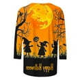 thumbnail image 4 of FDGIU 2025 Women's Plus Size Tunic Tops - Funny Halloween Novelty Shirts, 3/4 Length Sleeve Crew Neck Blouse, Loose Fit Casual Fall Winter Tops, 4 of 6