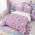 thumbnail image 2 of Manfei Amphibian Axolotl Print Full Size Comforter Sets,Cartoon Animal Bedding Comforter Set,Reversible,3-Piece,1 Comforter and 2 Pillowcases, 2 of 7