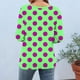 thumbnail image 4 of mfyjkho Tops Deportivos Para Mujer, Blusa Informal De Moda Para Mujer, Con Cuello Redondo Y Mangas 3/4, Estampada Tops Para Hacer Ejercicio Para Mujer Xl, 4 of 6