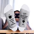 thumbnail image 5 of EnJoCho Clearance Christmas Unisex Coffee Keeps Ne Going Print Color Block Letter Socks Thermal Cozy Warm Slipper Socks Soft Warm Thick Socks Adult Xmas Themed Charming Socks Heated Socks, 5 of 5