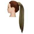 thumbnail image 2 of SAYFUT Long Straight Clip in Ponytail Extension,20/28 Inch Wrap Around Drawstring Pony Tail Hair Extension Synthetic Hairpiece Hair Piece for Women (1B#140-160g), 2 of 8