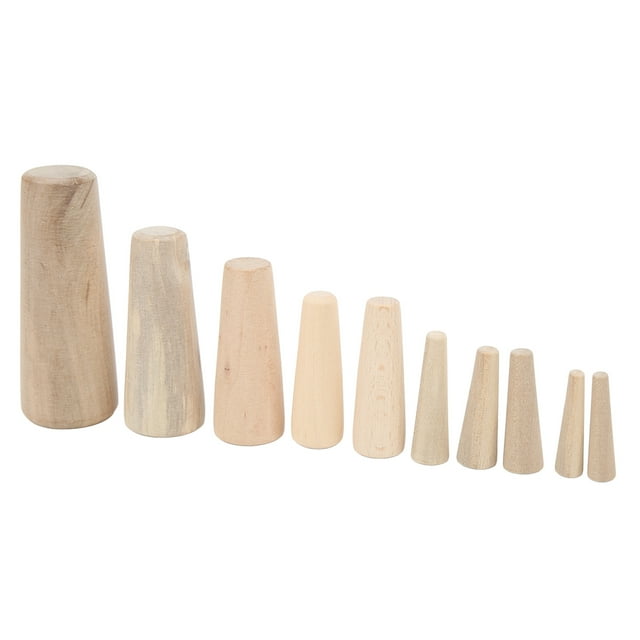 Tapones de drenaje de emergencia para casco marino (juego de 10), madera blanda cónica para barcos y yates