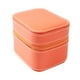 thumbnail image 2 of Caja de almacenamiento para relojes, estuche de exposición para relojes de pulsera, regalo, portátil, compacto, elegante con forro suave para mujeres Naranja, 2 of 8