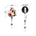 thumbnail image 3 of WIRESTER Acrylic Reel ID Holder Belt Clip Badge Retractable with Alligator Clip for Office Worker, Medical Staffs, Nurse, Doctor, Teacher, Student - Funny Fox, 3 of 5
