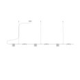 thumbnail image 2 of Sonneman 2886.16 Counterpoint 63-3/4" Wide Integrated Led Suspension Linear Pendant -, 2 of 2