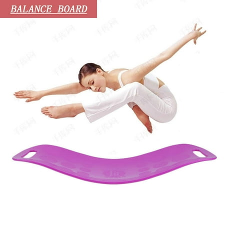 Balance Board for Fun, Challenging Fitness. Comes with Non-Slip Facrfurce, 4 Color Choices-Purple