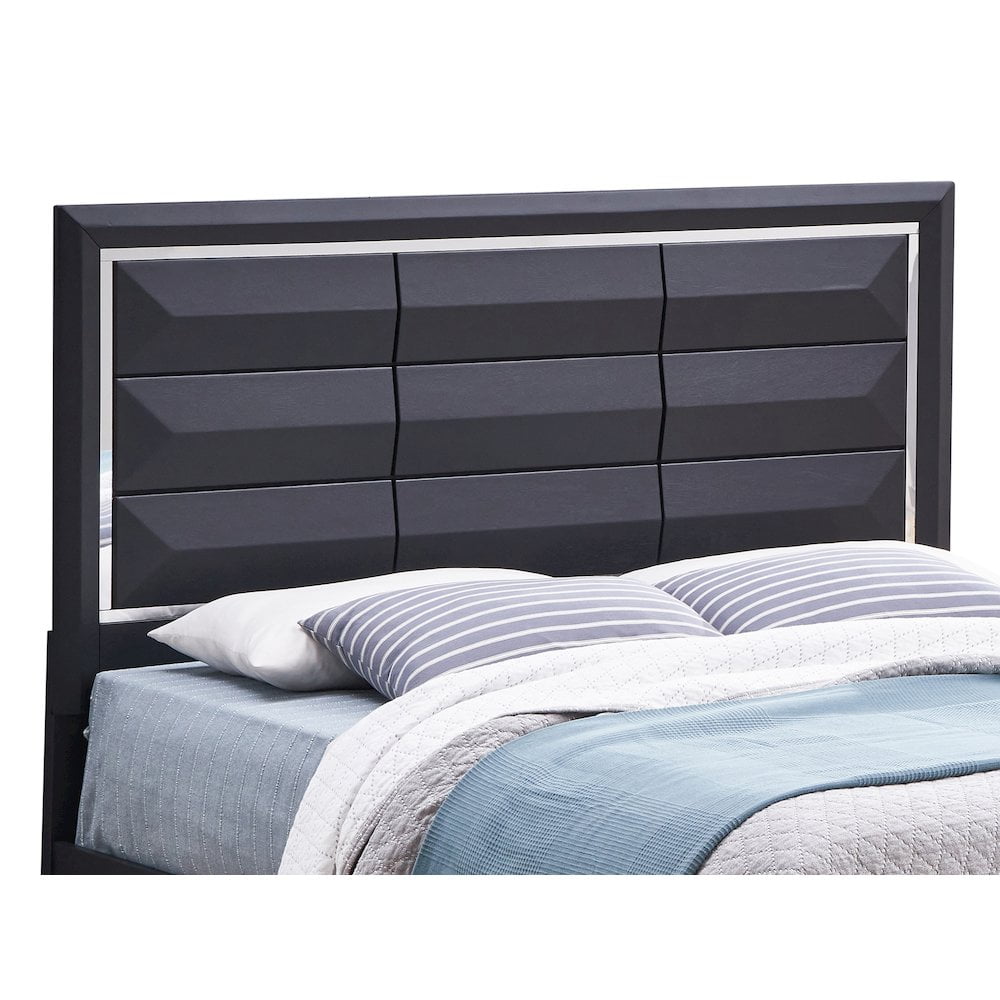 Glory Furniture Liverpool Queen Bed in Black Color