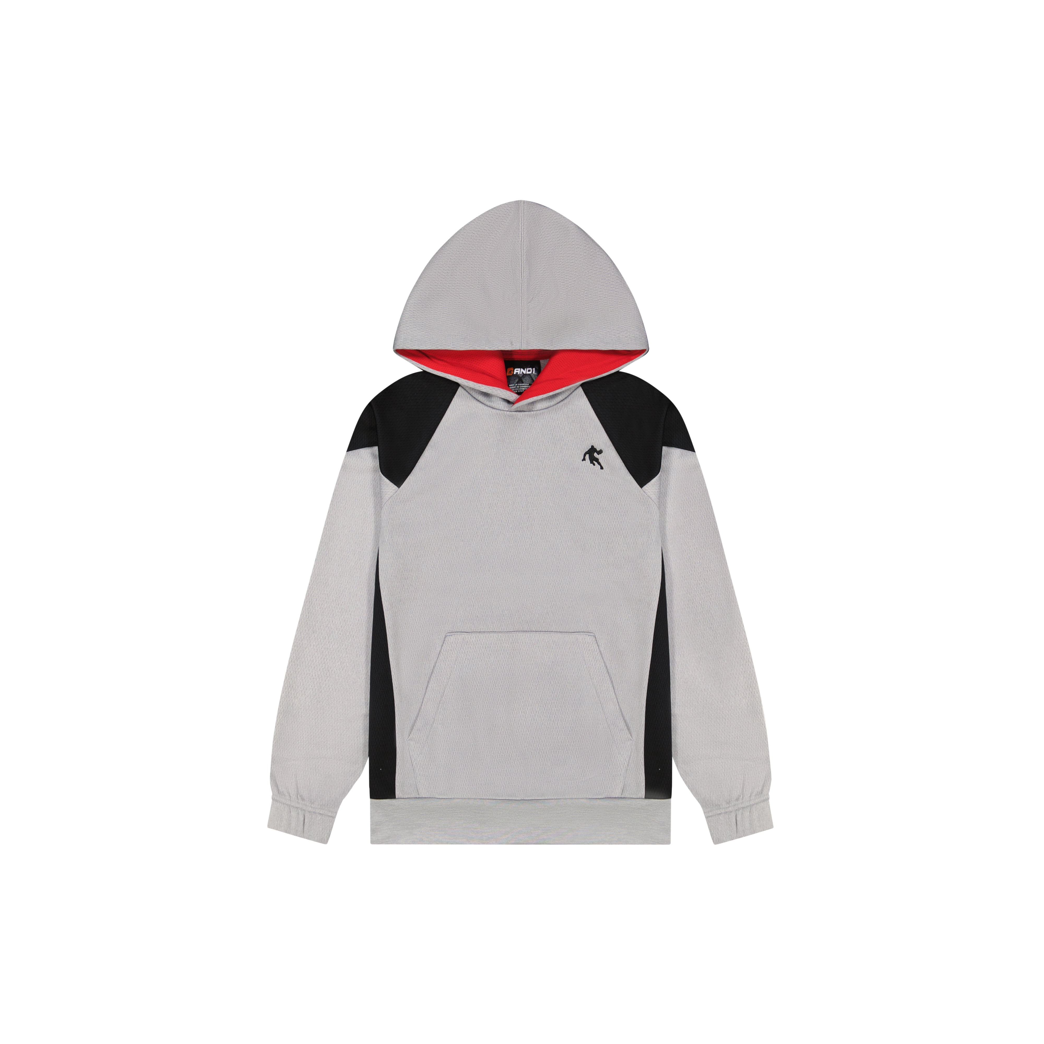 AND1 Boy's Athletic Back Court Pullover Fleece Hoodie, Sizes 4-18