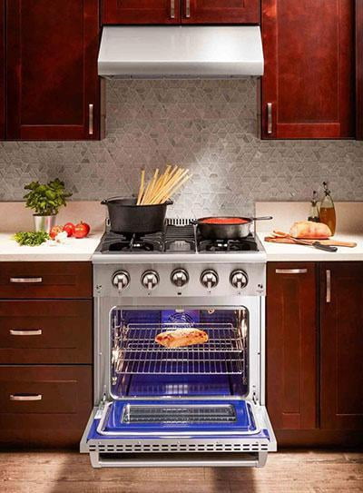 Thor 30 Range, HRG3080ULP, Pre-Converted Propane 30 in. 4.2 cu. ft. Gas Range in Stainless Steel