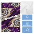 thumbnail image 5 of Purple Marble Kitchen Towels Set of 4, Water Absorbent Dish Towel, Grey Gold Texture Vintage Farmhouse Art Decorative Hand Towels - Quick Drying Cloth for Cooking Baking, 18x28 Inch, 5 of 8