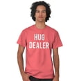 thumbnail image 4 of Happy Hug Dealer Funny Sarcastic Humor Unisex Plus Size Graphic Tee Brisco Brands 3X, 4 of 6