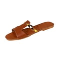 thumbnail image 3 of Domuza Women's Casual Versatile Flat 2026 Spring Summer Trendy Textured Comfortable Beach Sandals Brown 6.5（EU-37）, 3 of 4