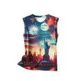 thumbnail image 4 of HaoXianJian Plus Size Womens Flag Patriotics Tank Tops for Women 2025 4th of July Shirt USA Flag Graphic Tank Tops Summer Tees Crew Neck Sleeveless Shirts Coloful Printed Vests S-5X, 4 of 5