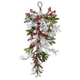 thumbnail image 2 of Nearly Natural 4550 26 in. Berry, Pine & Snowflake Teardrop, 2 of 3