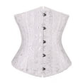 thumbnail image 4 of YouLoveIt Womens Corset Waist Training Brocade Corset 24 Steel Boned Heavy Duty Waist Training Corsets Bustier Top Slimming Waist Cincher Body Shaper Shapewear, 4 of 8
