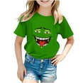 thumbnail image 1 of RXIRUCGD 2025 Vêtements d'Été pour Enfants Pull Décontracté à Manches Courtes Imprimé Col Rond, 1 of 7