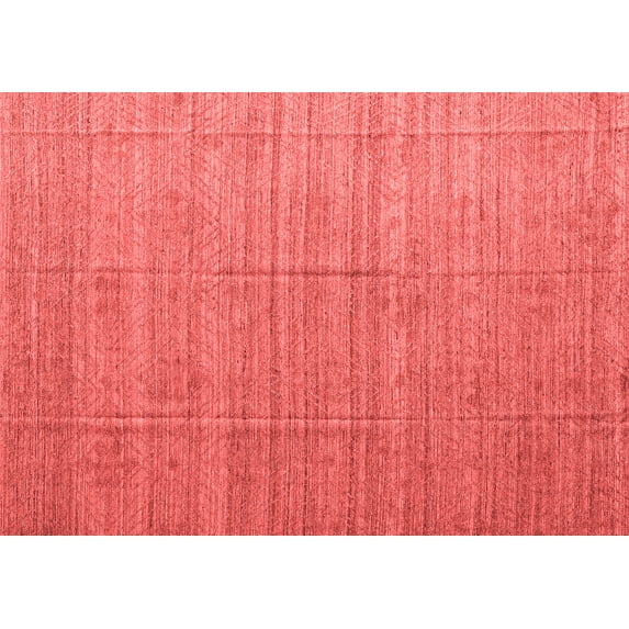 Ahgly Company Indoor Rectangle Abstract Red Modern Area Rugs, 7' x 10'