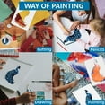 thumbnail image 6 of 3Pcs Layered Peacock Stencils 11.7x8.3inchs Reusable Peacock Feather Template with Paint Brush Animal Drawing Templates, 6 of 9