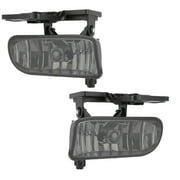 Motoos 2Pcs Smoke Driving Fog Lights Lamps 881 Bulbs GM2592110 GM2593110 Replacement for 99-02 GMC Sierra 00-06 GMC Yukon XL