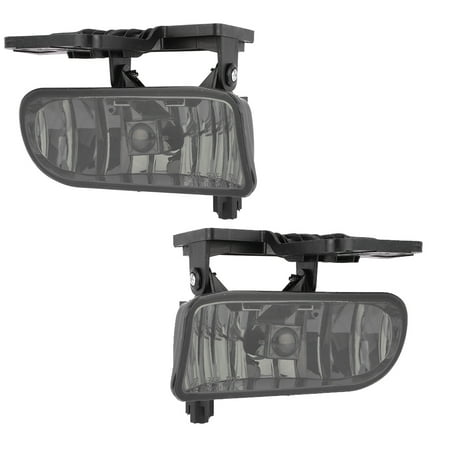 Motoos 2Pcs Smoke Driving Fog Lights Lamps 881 Bulbs GM2592110 GM2593110 Replacement for 99-02 GMC Sierra 00-06 GMC Yukon XL
