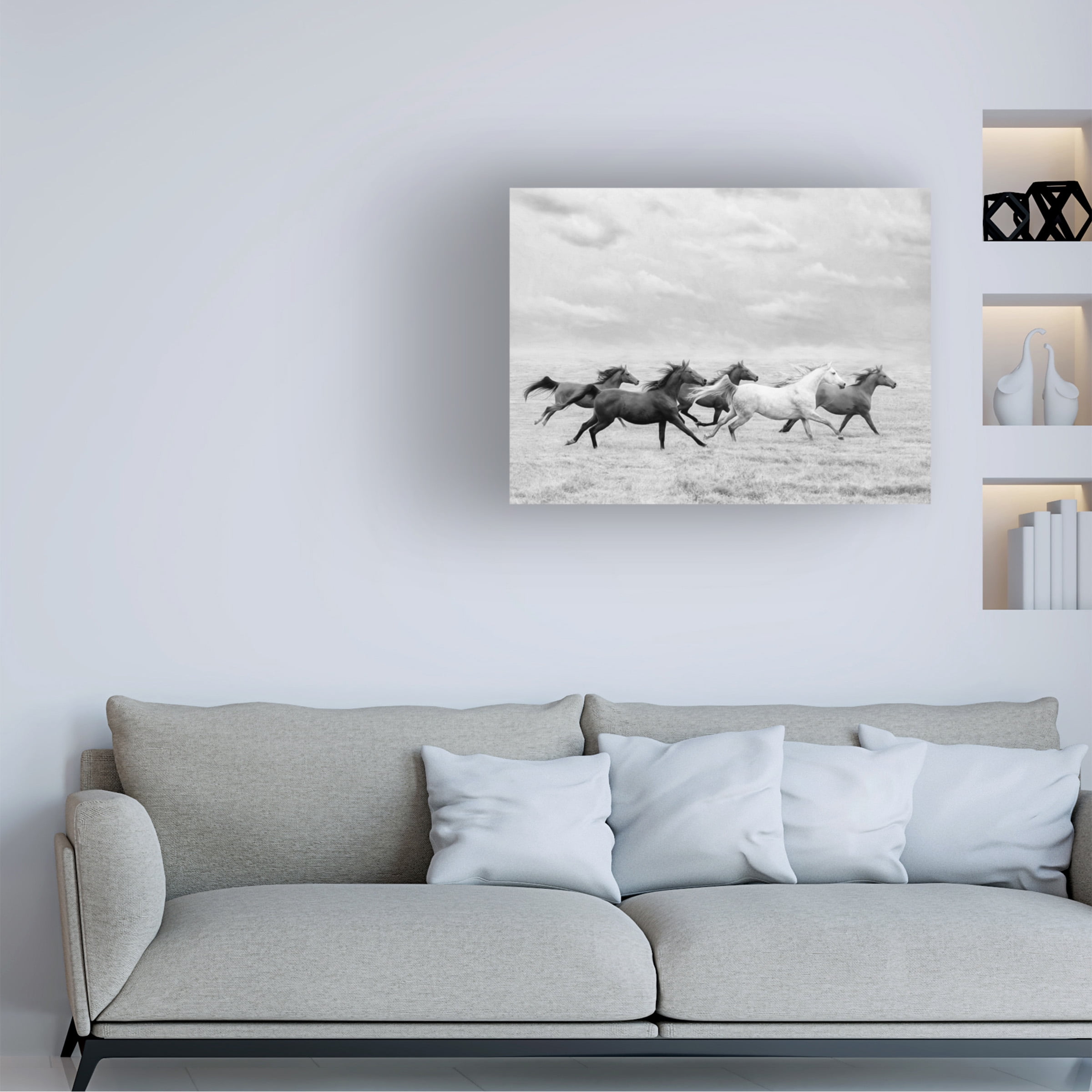 PHBurchett 'Horse Run I' Canvas Art