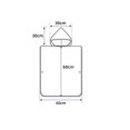 thumbnail image 2 of (sirena) Toalla de baño para niños, Toalla de playa para niños Patrones lindos Poncho de baño para niños Capa para niñas, niños y salidas de baño para niños, 2 of 4