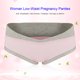 thumbnail image 2 of Ropa interior de maternidad de algodón suave y transpirable, bragas de cintura baja para mujer (rosa L), 2 of 5