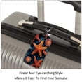thumbnail image 3 of Square 2Pack PU Leather Starfish Cruise Luggage Tag with Privacy Cover and Name ID Tag for Travel Handbags Backpacks Luggage Tags, 3 of 6