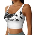 thumbnail image 2 of Balery Family Of Sea Turtles Sujetadores deportivos con espalda cruzada para mujer, acolchados, sin costuras, de alto impacto, ideales para yoga, gimnasio, entrenamiento y fitness.-Medium, 2 of 8