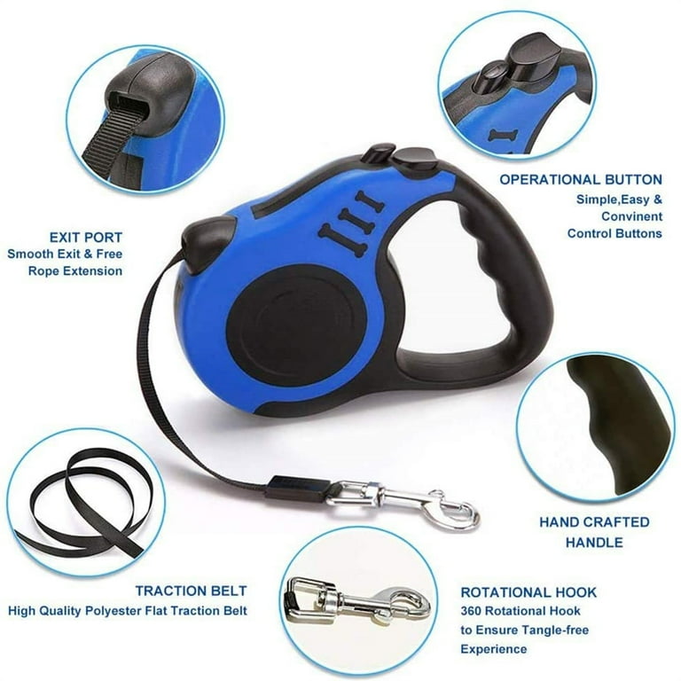 Dog leash retractable hot sale cord