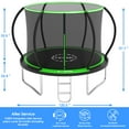 thumbnail image 2 of YORIN Trampoline, 10FT 14FT 12FT 16FT  Trampoline with Enclosure Net, 1000LBS Trampoline for 3-4 Kids Adults, Outdoor Trampoline with Ladder, Anti-Rust Backyard Heavy Duty Pumpkin Round Trampoline, 2 of 8