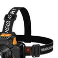 thumbnail image 4 of Sensor LED Head Lamp Rotary Zoom USB Charging Head Torch Strong Light Outdoor Flashlight Headlamp with Battery, 4 of 5