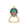 thumbnail image 1 of mas Colorful Garland  Illustration Beer Bottle Cap Opener Stainless Steel Key Chain, 1 of 3