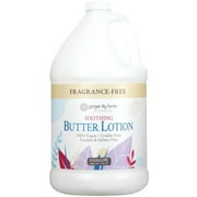 Ginger Lily Farms Botanicals Soothing Butter Lotion for Dry, Sensitive Skin, 100% Vegan & Cruelty-Free, Fragrance Free, 1 Gallon (128 fl oz) Refill