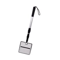lixuesong Metal Litter Scooper With Retractable Handle Efficient Sifting Design Multiuse Chicken Coops Rakes Tool