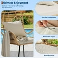thumbnail image 2 of Studyset Patio Dining Chairs Set of 2,Outdoor Wicker Club Chair with Cushions,All Weather Wicker Armchairs,Porch Rattan Chairs,Small Patio Boho Bistro Sets Conversation Chairs for Apartments,Porch, 2 of 7