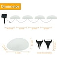 thumbnail image 5 of Set of 4 Solar Garden Lights, Waterproof Plastic Pebble-Shaped Rock Lights, Cool White, 5 of 5