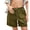 Army Green, variant on Women's High Waisted Denim Shorts, Baggy Jean Shorts with Drawstring Waist & Cuffed Hem, Multi-Pocket Cargo Shorts, Casual Loose Fit 90s Streetwear Summer Shorts Black L