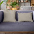 thumbnail image 2 of Plutus Linen Waffle Textured Solid Sort Of A Waffle Texture Luxury Throw Pillow - Double sided 24"" x 24"", 2 of 5