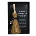 thumbnail image 6 of Wicca Witch Broom Magick Broomstick W/ Pentagram Triple Moon Pendant Lucky Charm, 6 of 8