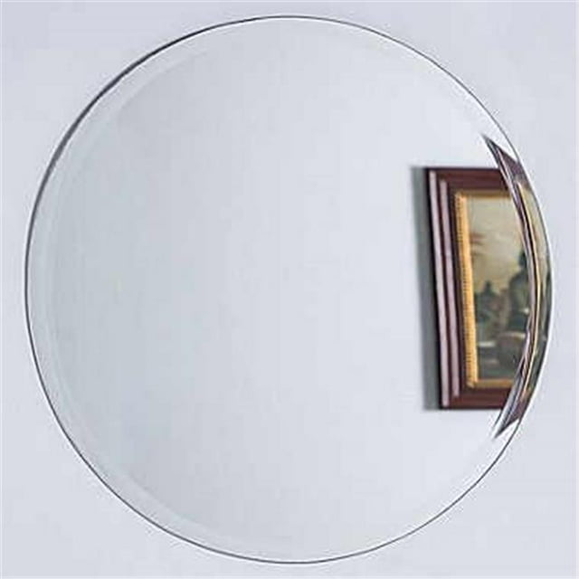 Bellaterra Home 808314-M 27 in. Round Frameless Mirror
