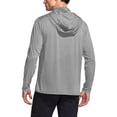 thumbnail image 3 of Aofany Men's UPF 50+ Sun Protection Shirts Outdoor UV Lightweight Hoodie Long Sleeve Fishing Hiking Performance Shirts Rash Guard SPF Shirts with Mask Rash Guard, 3 of 5