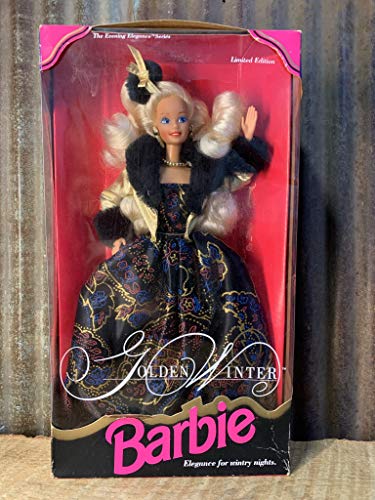 Golden Winter Barbie with Dress, Jacket 