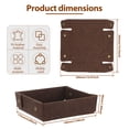 thumbnail image 2 of Valet Tray Catchall Tray for Men, 7.08"x 6.69"x 1.89" PU Leather Nightstand Organizer, EDC Tray for Keys, Wallet & Watch, Dark Brown, 2 of 10
