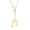 Gold, variant on Music Note Necklace for Women Stainless Steel Vintage Hip Hop Music Pendant Jewelry Chain Silver
