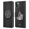 thumbnail image 1 of Head Case Designs Officially Licensed NHL Los Angeles Kings Puck Texture Leather Book Wallet Case Cover Compatible with Apple iPhone 11 Pro Max, 1 of 6
