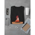 thumbnail image 3 of Pi Rooster Pot Men Black T-Shirt, Male Large, 3 of 4