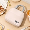 thumbnail image 3 of Lunch Bag for Women Men,Reusable Leakproof Lunch Tote with Thermal Lining,Heavy-Duty Insulated Portable Lunch Box Cooler Bag for Work,Office,Picnic,Beach & Travel,9.05x5.51x7.87 inch (Khaki), 3 of 8