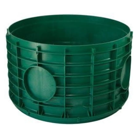 16x12 Septic Riser - Green Stackable Riser for Pre-Cast Septic Systems - 16 Inch Diameter x 12 Inch Height - Septic Tank Accessories